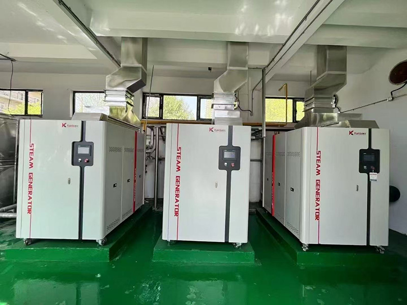 河南某冰淇淋厂选购3台1.3吨凯大蒸汽发生器替代电厂蒸汽项目