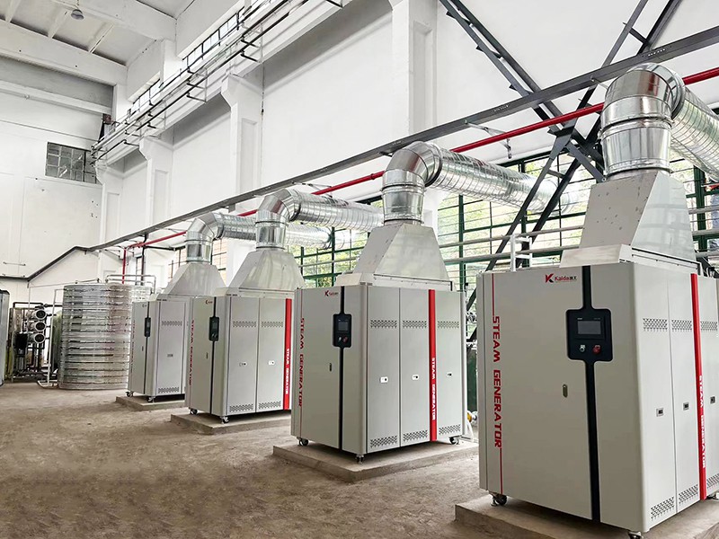 牛仔布定型缩水？凯大直流预混蒸汽发生器恒温预缩定型，尺寸稳定